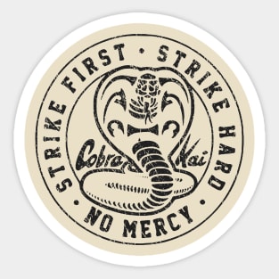 Strike First Retro Sticker